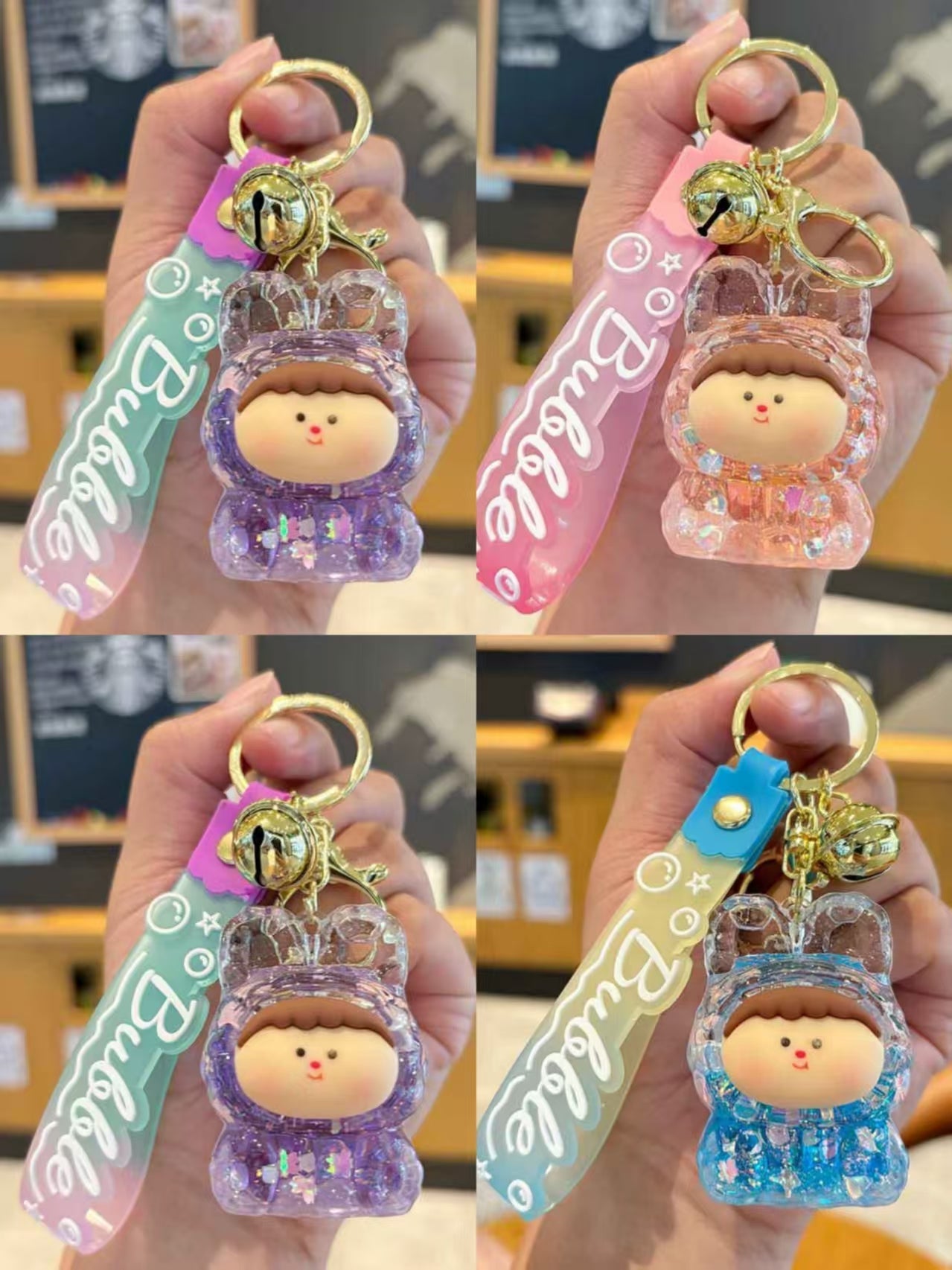 Buy One, Get One Free & Double the Cuteness: Grab a Fuzzy Phone Strap, Take Home a Lovely Liquid Glitter Keychain for Free